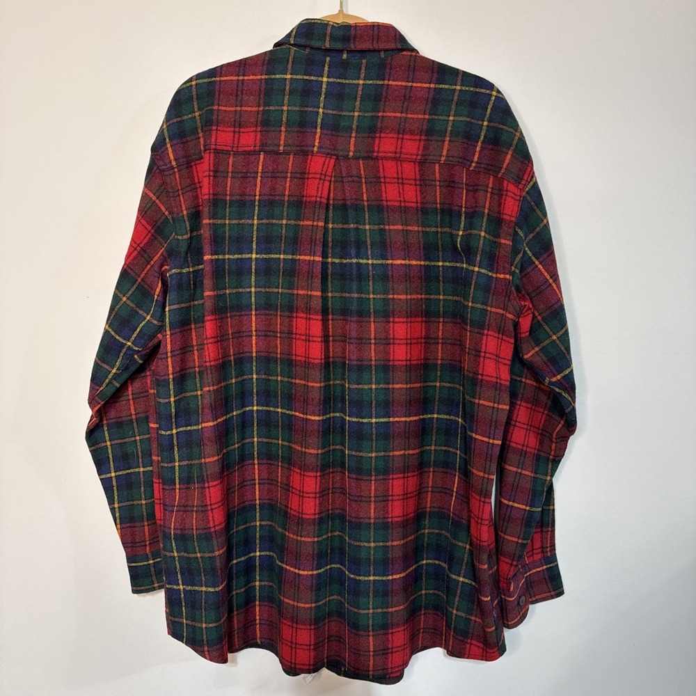 Men's Woolrich Plaid Shirt Size XL made In USA #042 - Picture 5 of 16